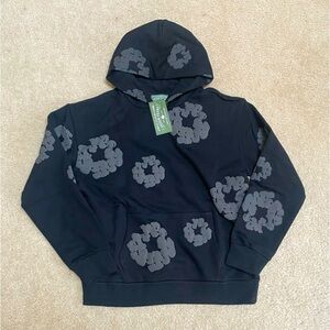 Denim Tears Black and Grey Hoodie